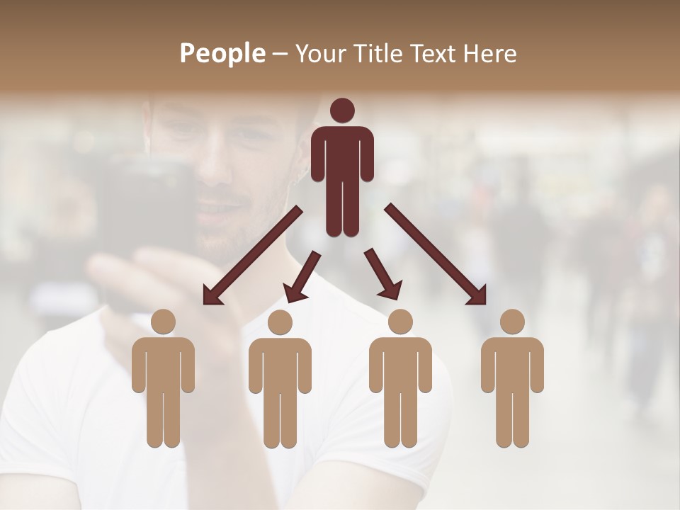 Cellphone Wireless Device PowerPoint Template