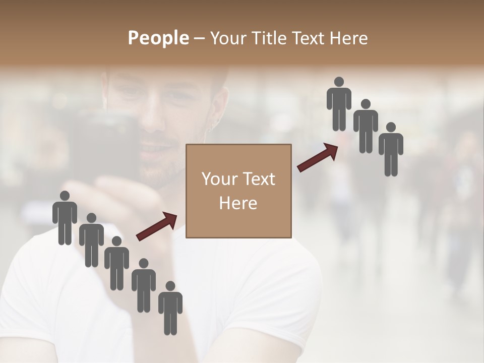 Cellphone Wireless Device PowerPoint Template