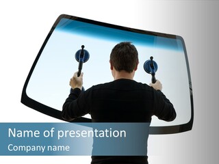 Shield Safety Holder PowerPoint Template