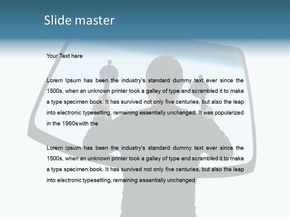 Shield Safety Holder PowerPoint Template