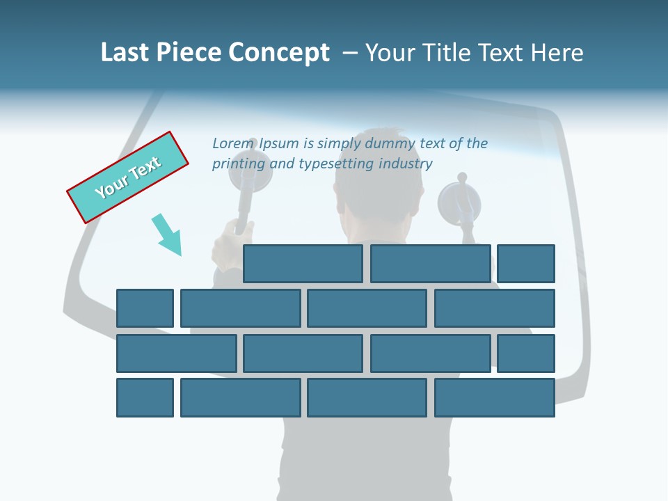 Shield Safety Holder PowerPoint Template