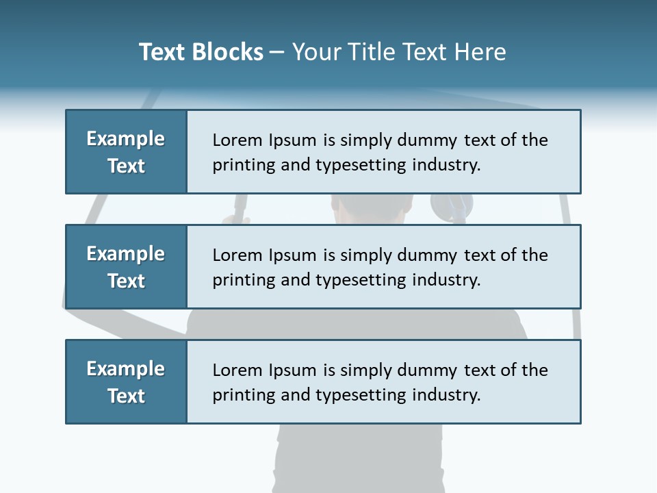 Shield Safety Holder PowerPoint Template
