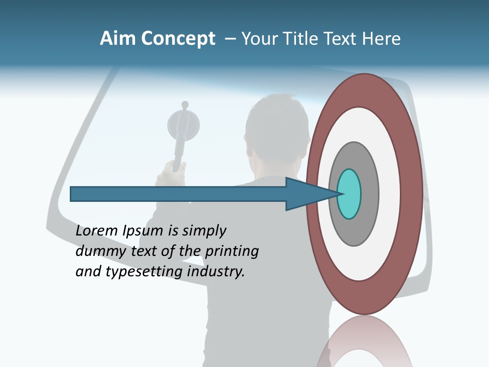 Shield Safety Holder PowerPoint Template