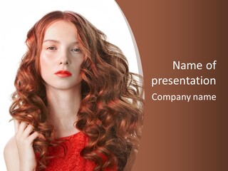 Portrait Makeup Attractive PowerPoint Template
