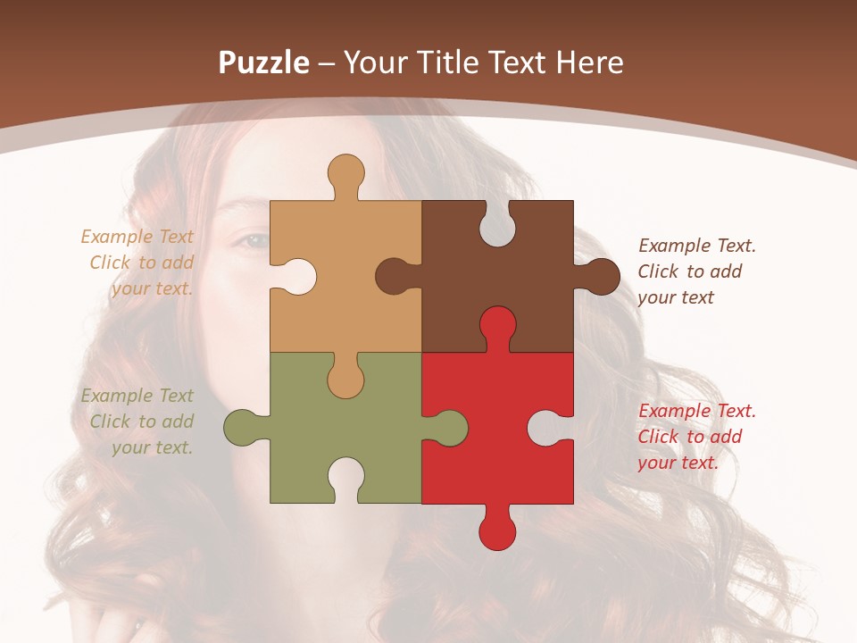 Portrait Makeup Attractive PowerPoint Template