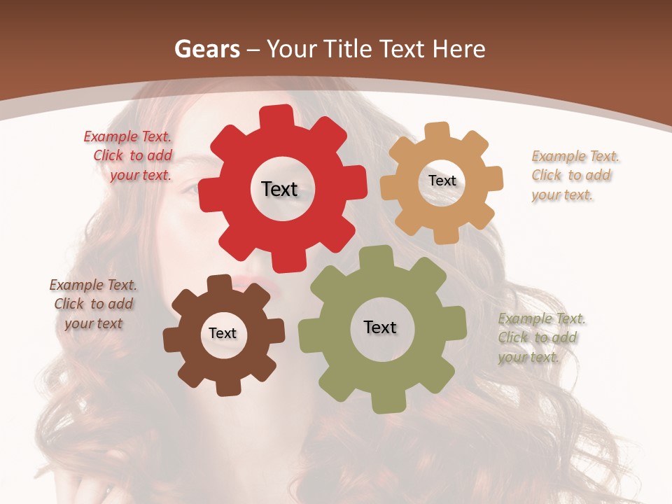 Portrait Makeup Attractive PowerPoint Template