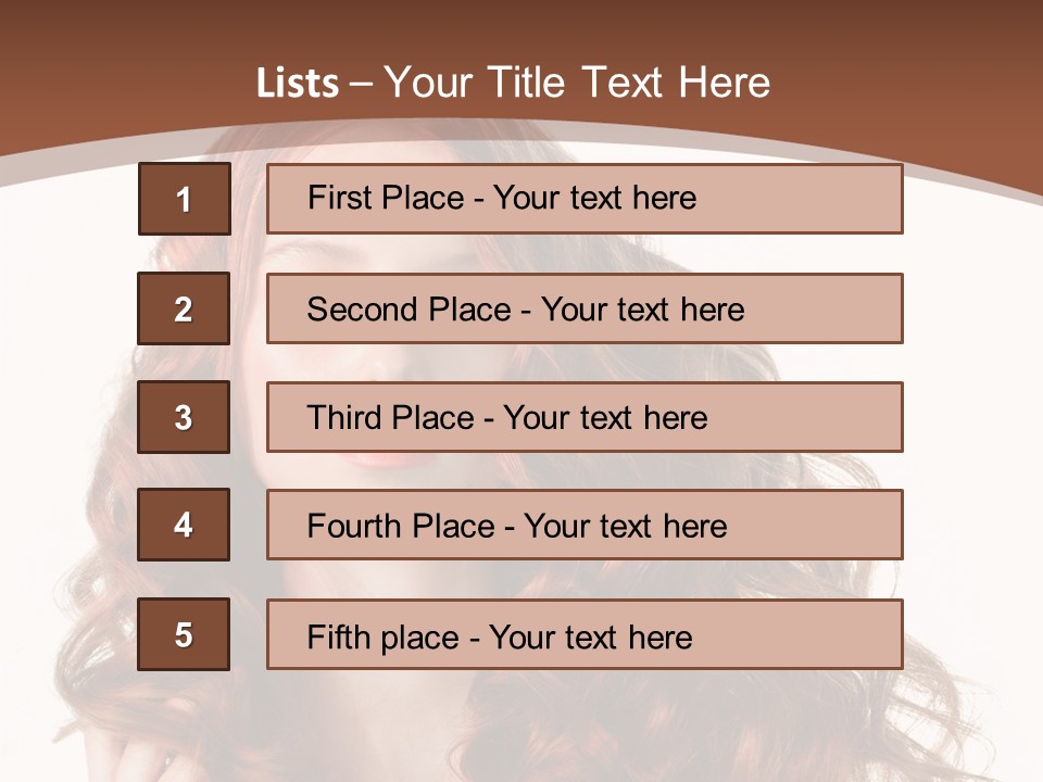 Portrait Makeup Attractive PowerPoint Template