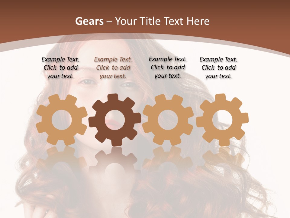 Portrait Makeup Attractive PowerPoint Template