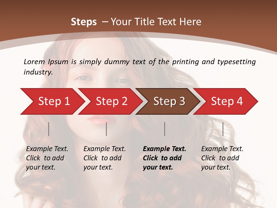 Portrait Makeup Attractive PowerPoint Template