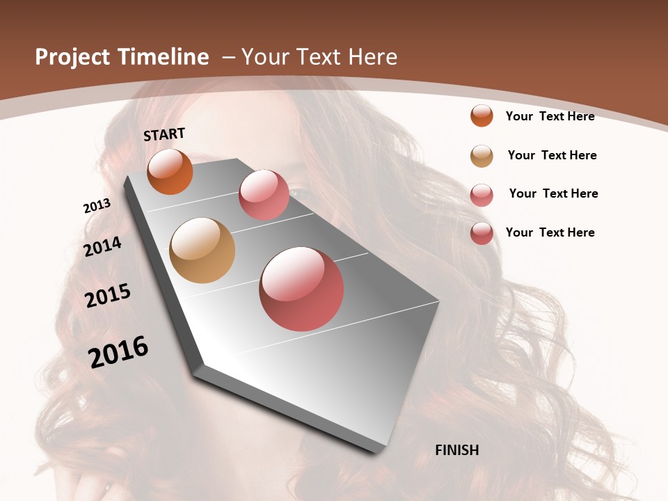 Portrait Makeup Attractive PowerPoint Template