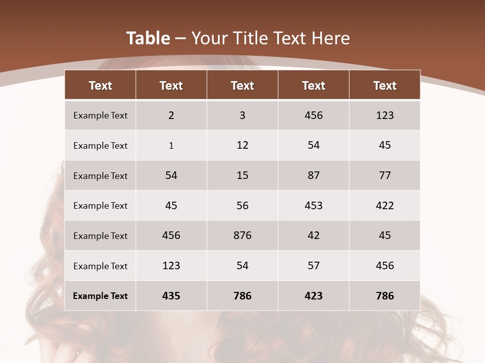 Portrait Makeup Attractive PowerPoint Template