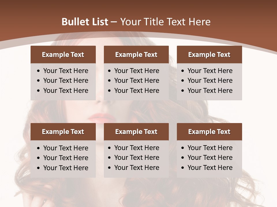 Portrait Makeup Attractive PowerPoint Template