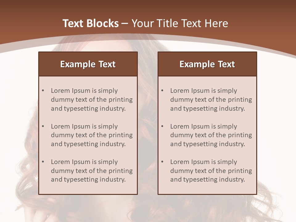 Portrait Makeup Attractive PowerPoint Template