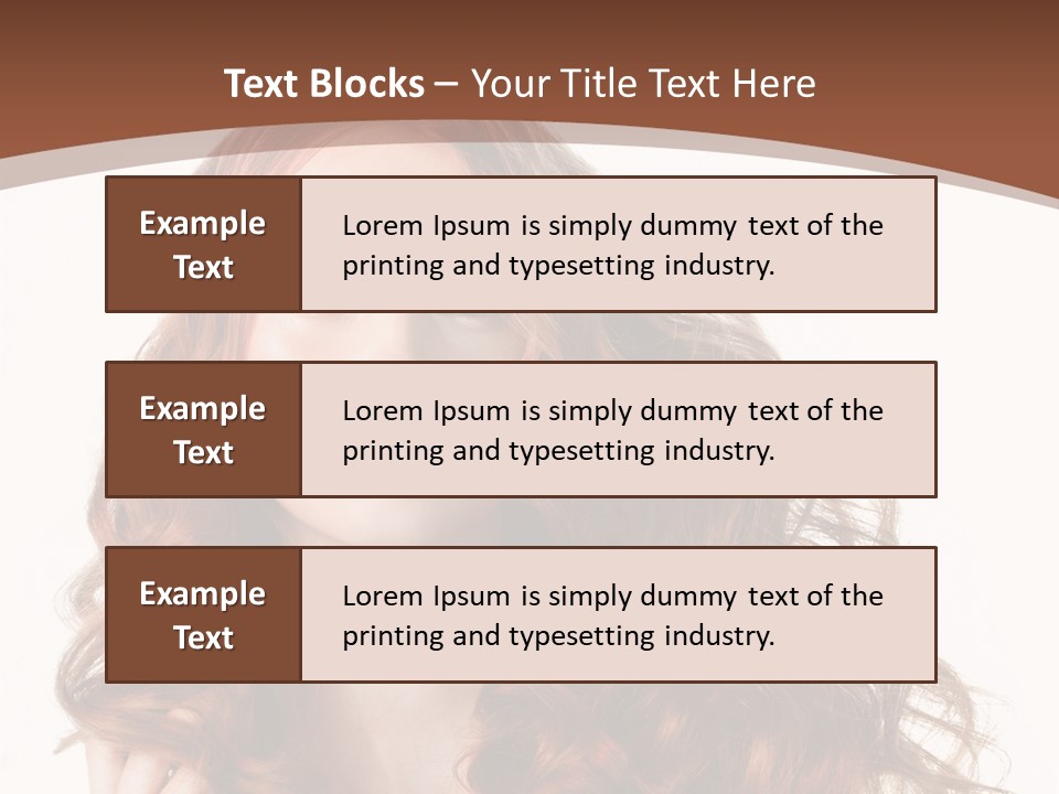 Portrait Makeup Attractive PowerPoint Template