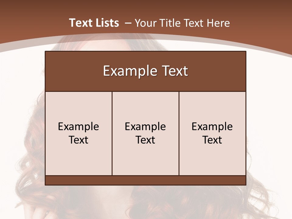 Portrait Makeup Attractive PowerPoint Template