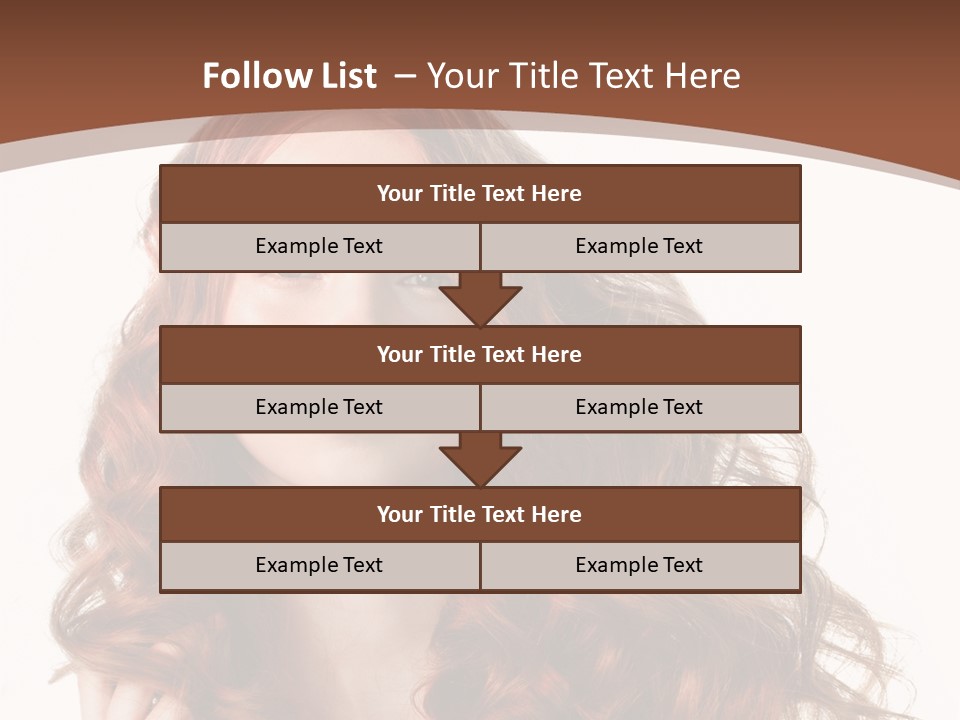 Portrait Makeup Attractive PowerPoint Template