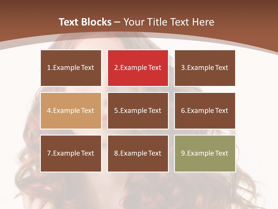 Portrait Makeup Attractive PowerPoint Template