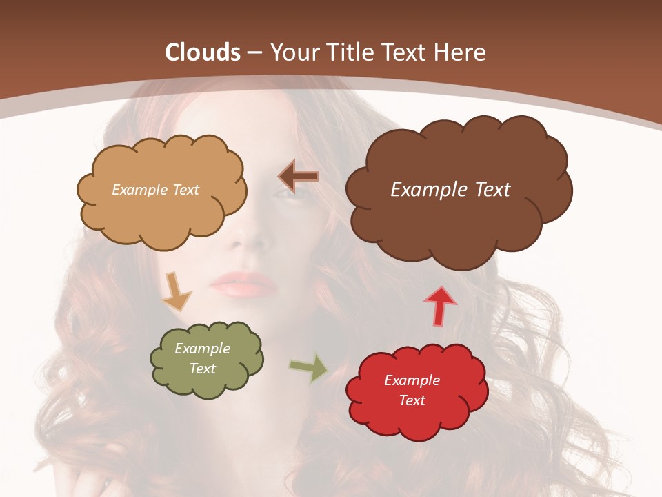Portrait Makeup Attractive PowerPoint Template