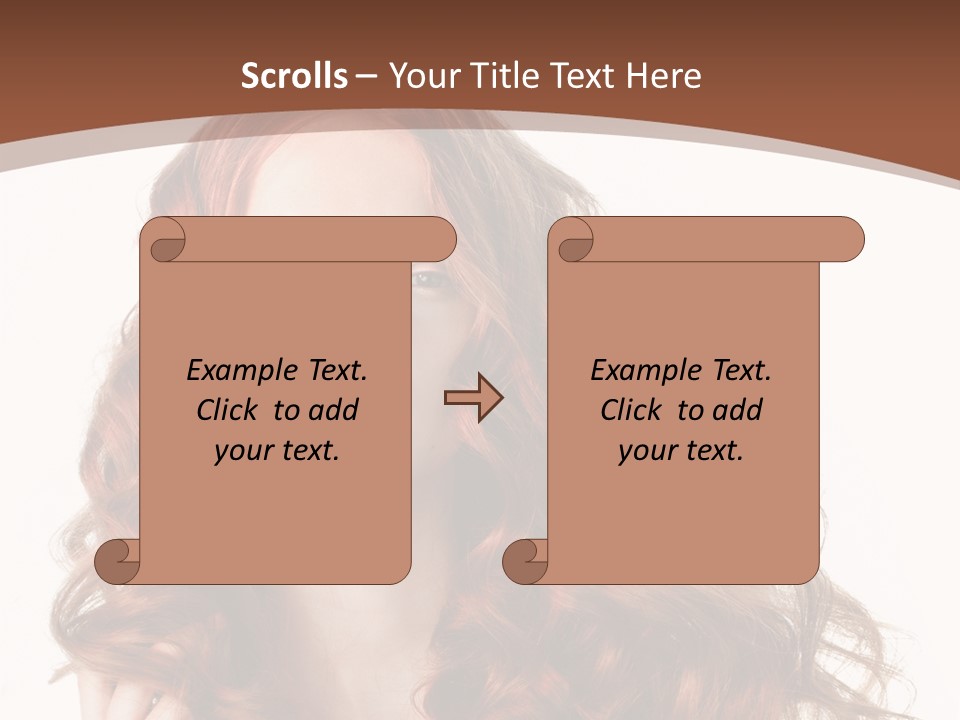 Portrait Makeup Attractive PowerPoint Template