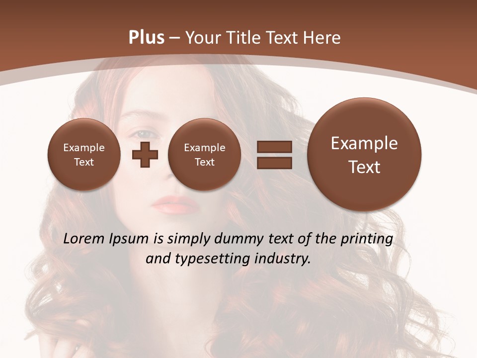 Portrait Makeup Attractive PowerPoint Template