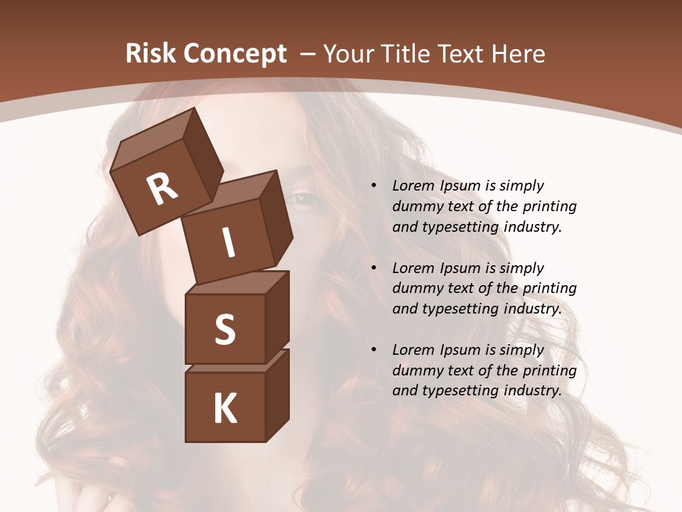 Portrait Makeup Attractive PowerPoint Template