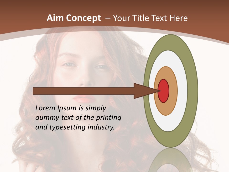 Portrait Makeup Attractive PowerPoint Template