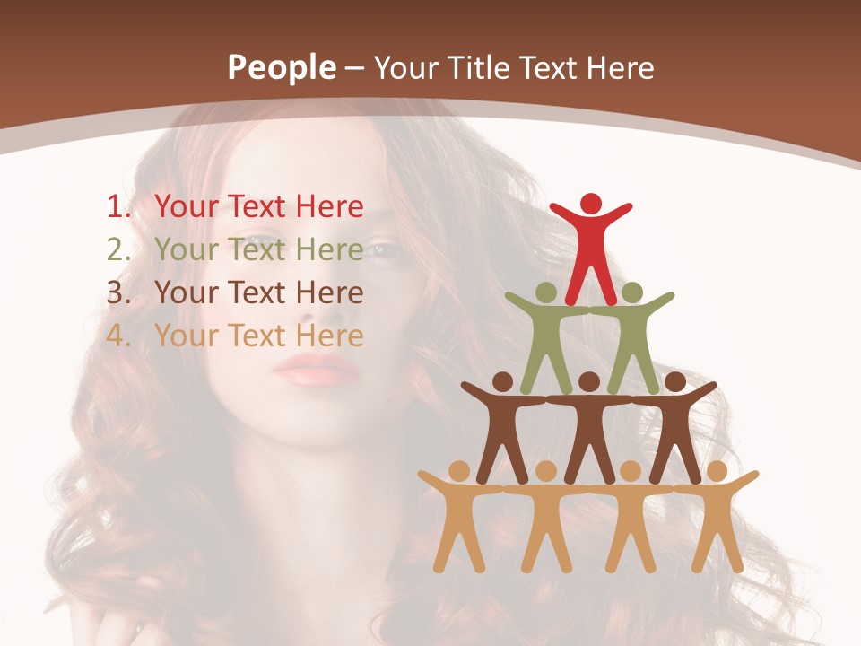 Portrait Makeup Attractive PowerPoint Template