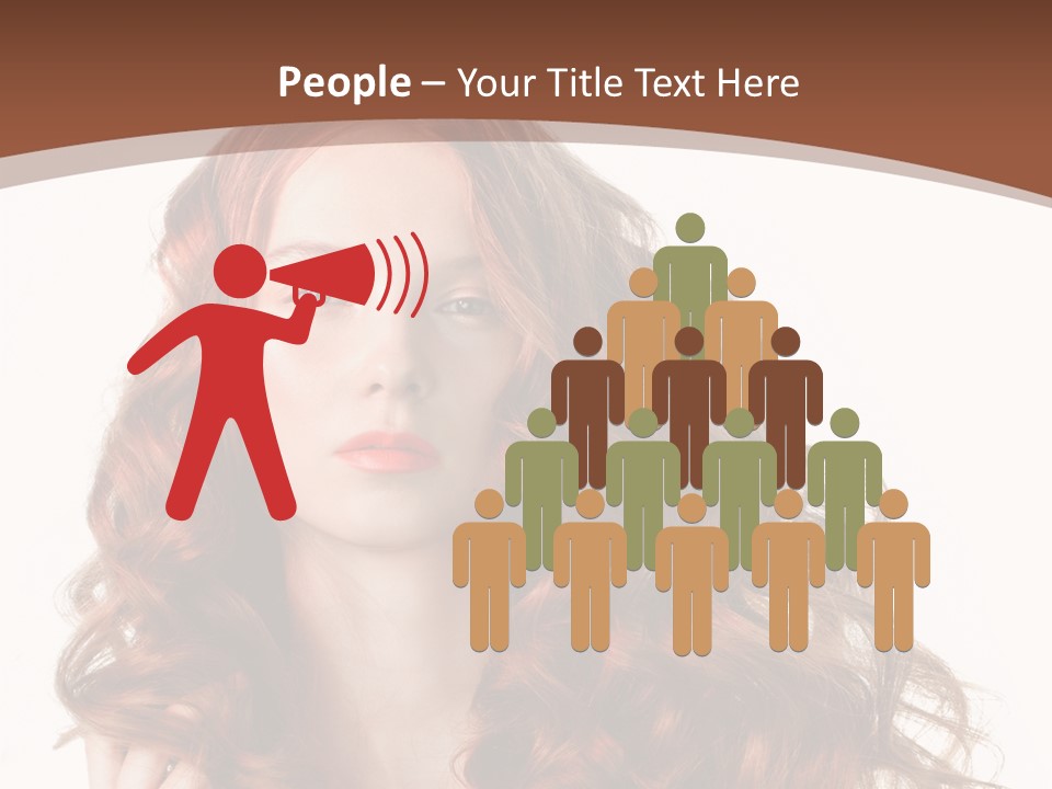 Portrait Makeup Attractive PowerPoint Template