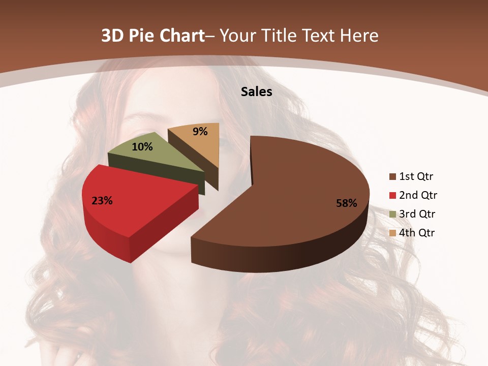 Portrait Makeup Attractive PowerPoint Template