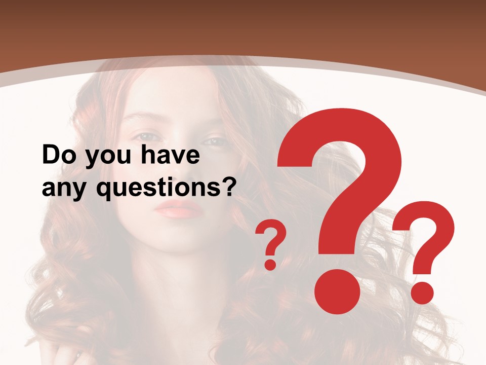 Portrait Makeup Attractive PowerPoint Template