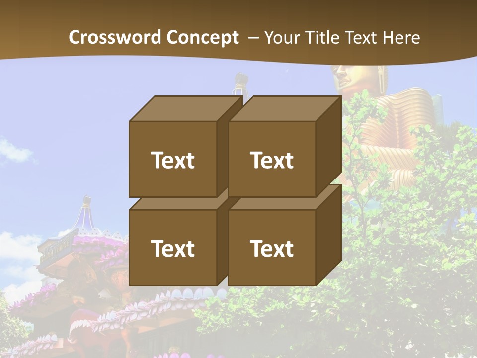 Capital Meditation Architecture PowerPoint Template