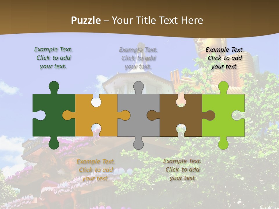 Capital Meditation Architecture PowerPoint Template