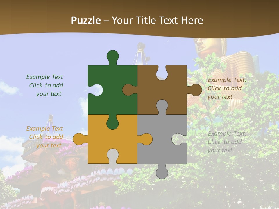 Capital Meditation Architecture PowerPoint Template