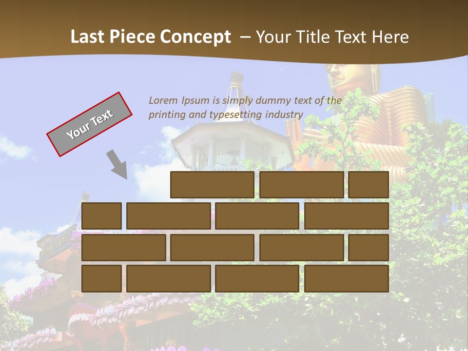 Capital Meditation Architecture PowerPoint Template