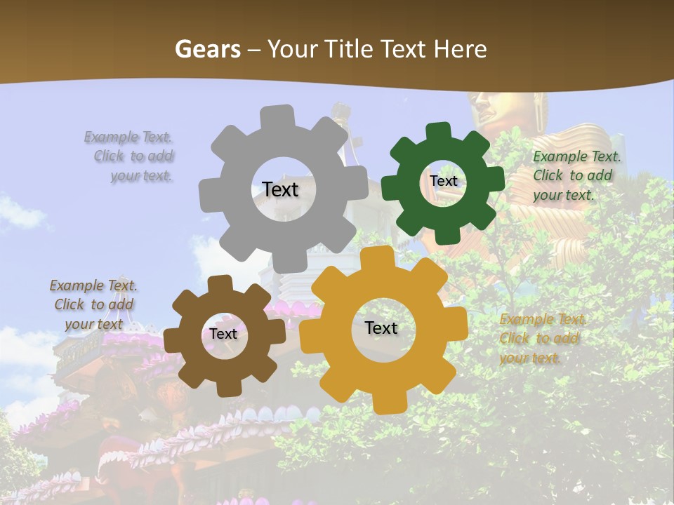 Capital Meditation Architecture PowerPoint Template