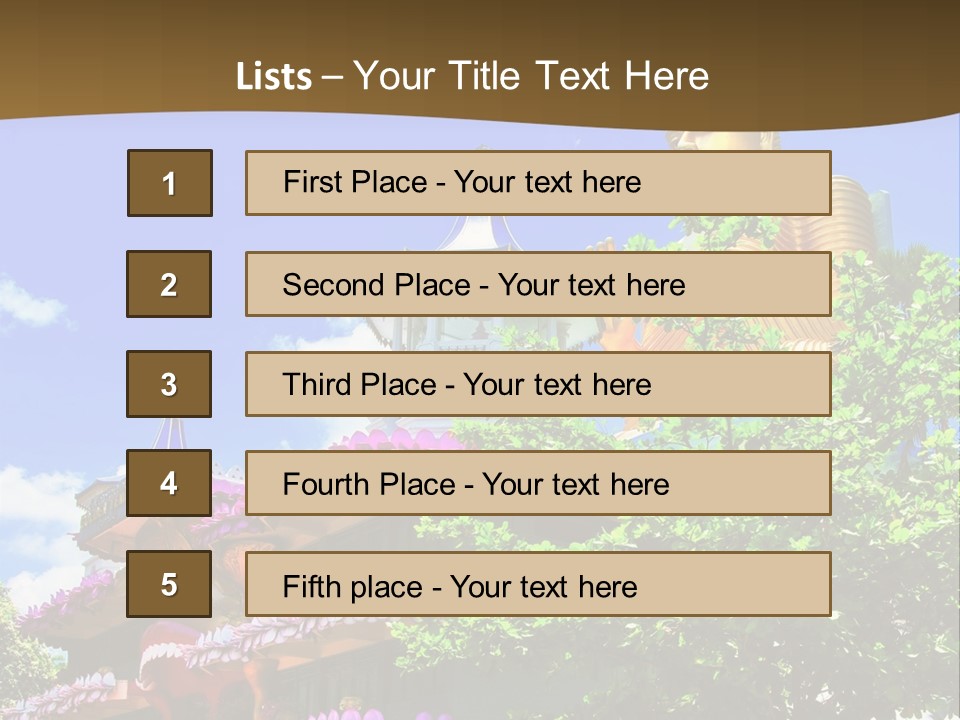 Capital Meditation Architecture PowerPoint Template