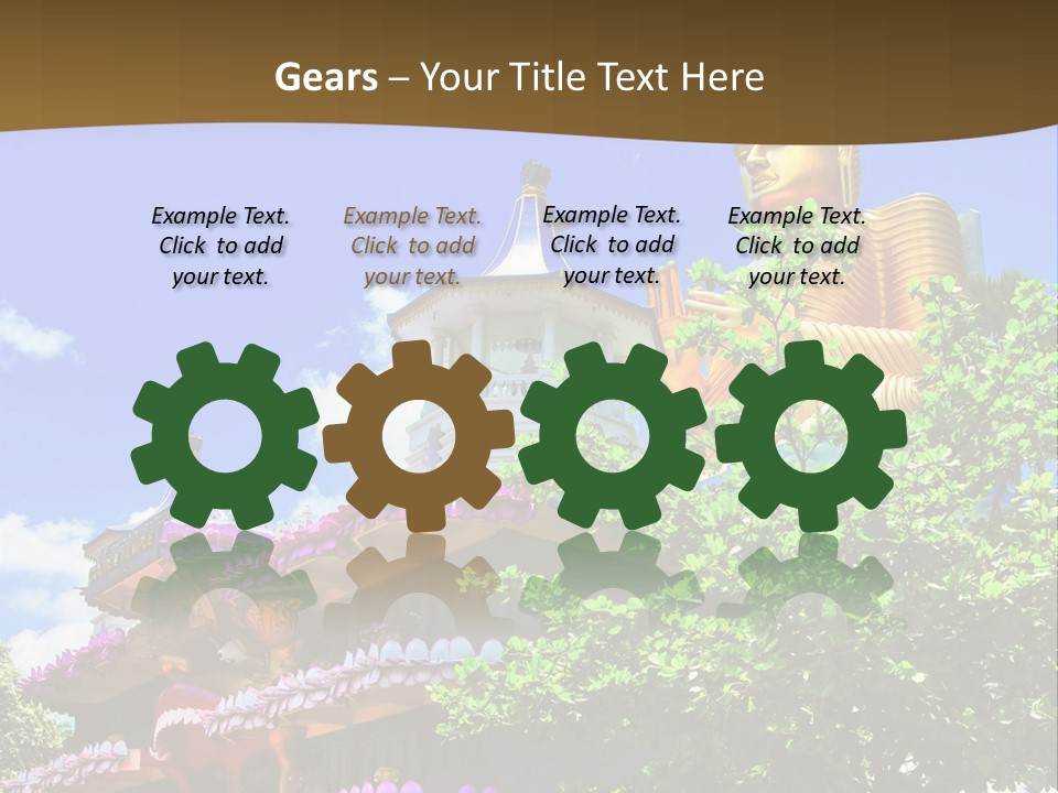 Capital Meditation Architecture PowerPoint Template