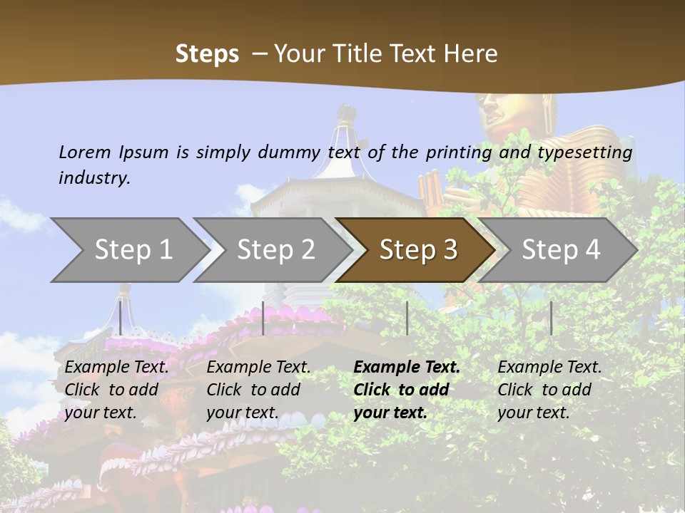 Capital Meditation Architecture PowerPoint Template