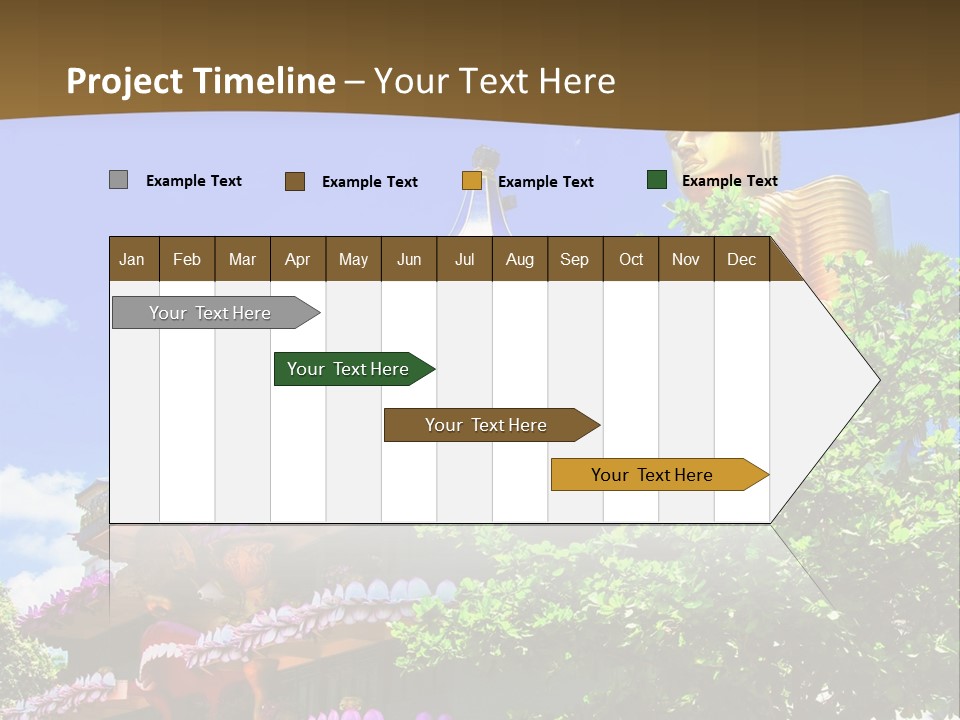Capital Meditation Architecture PowerPoint Template