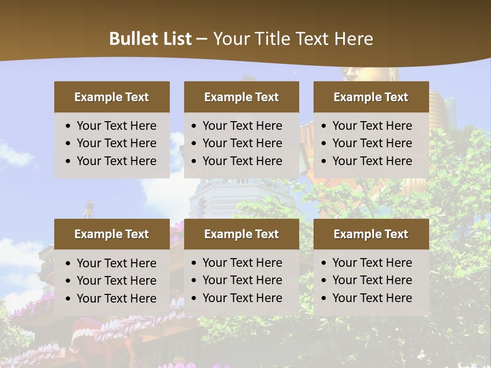 Capital Meditation Architecture PowerPoint Template