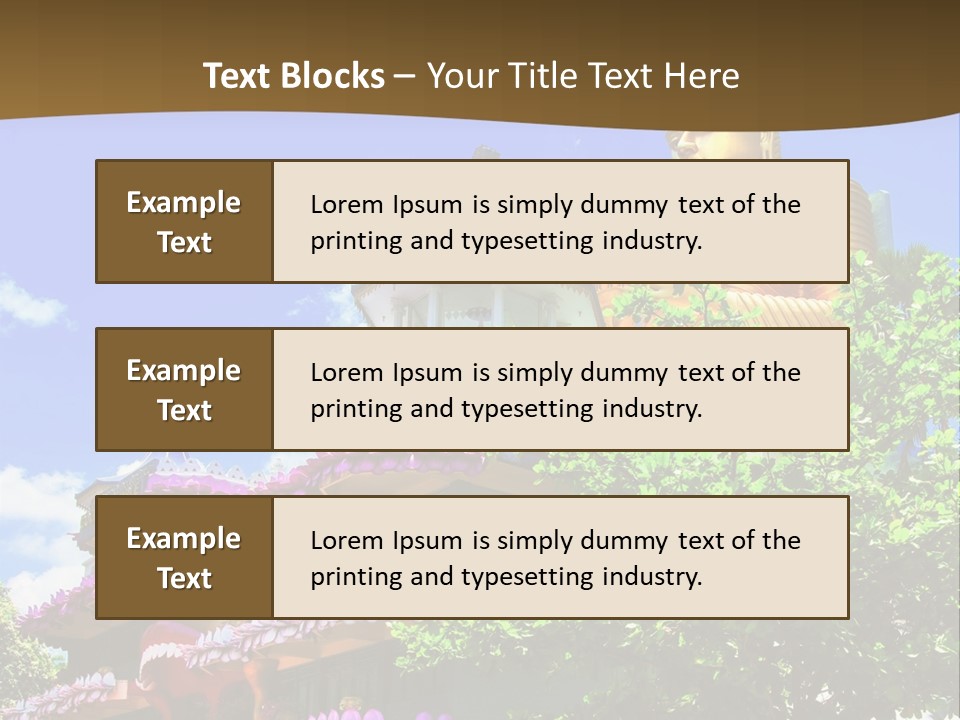 Capital Meditation Architecture PowerPoint Template