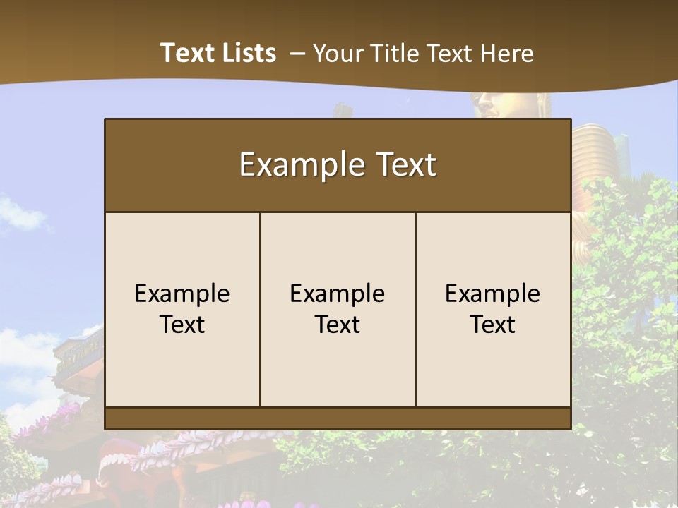 Capital Meditation Architecture PowerPoint Template