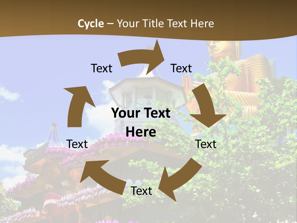Capital Meditation Architecture PowerPoint Template