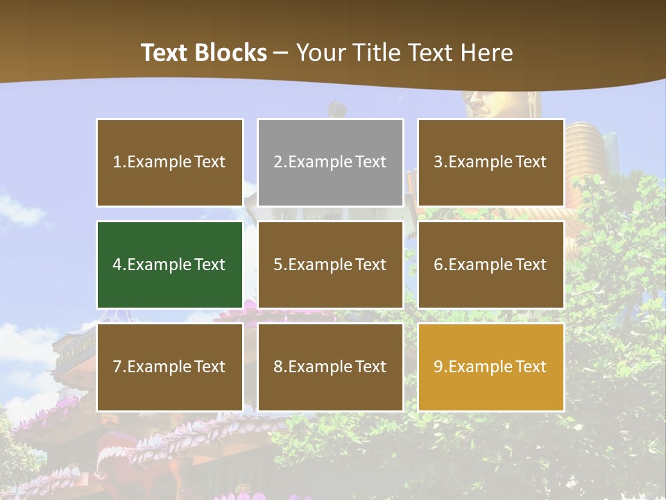 Capital Meditation Architecture PowerPoint Template