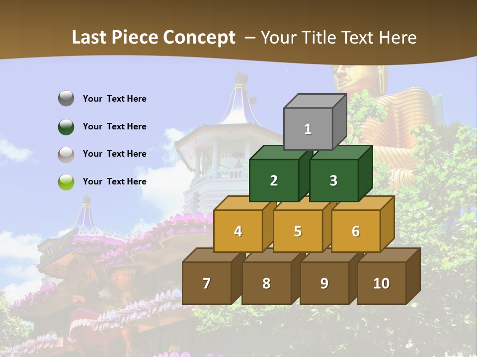 Capital Meditation Architecture PowerPoint Template