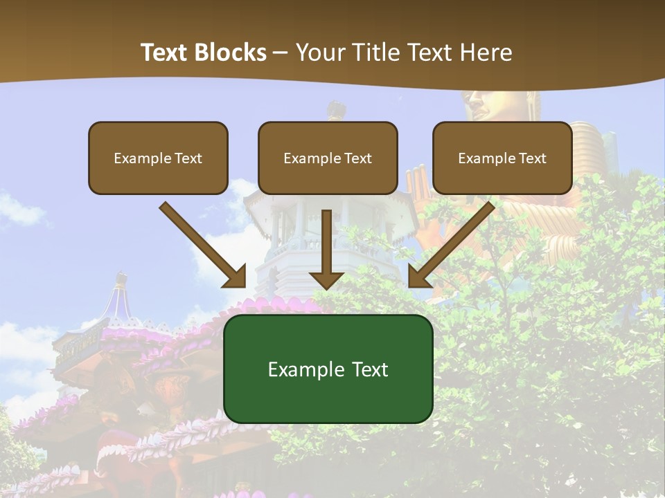 Capital Meditation Architecture PowerPoint Template