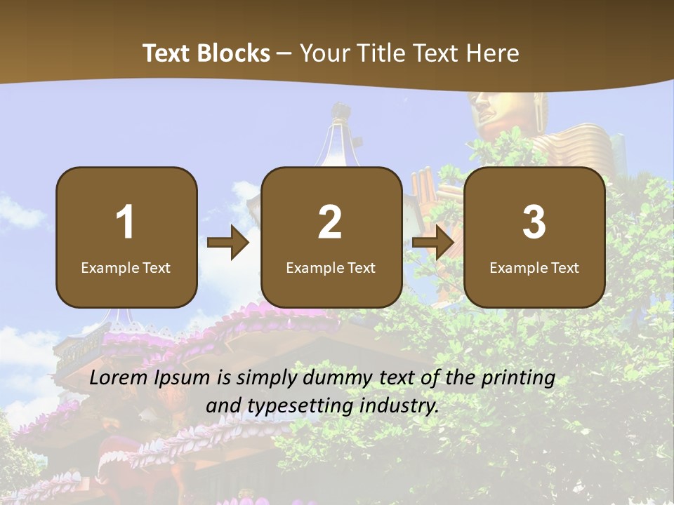 Capital Meditation Architecture PowerPoint Template