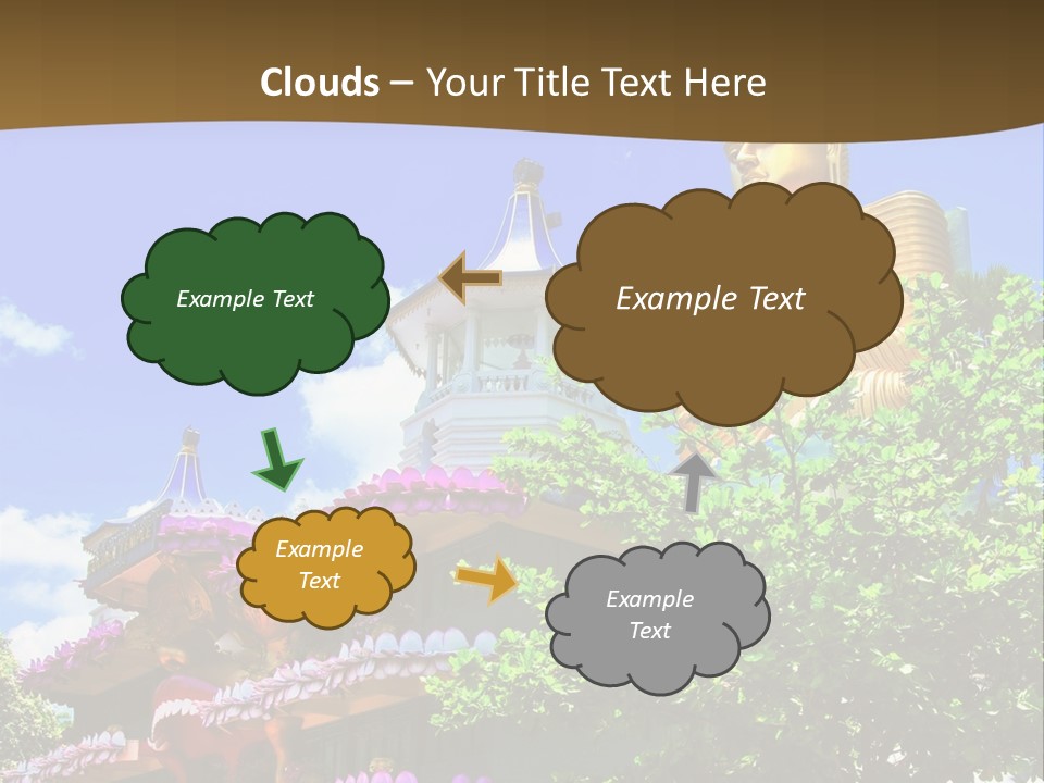 Capital Meditation Architecture PowerPoint Template