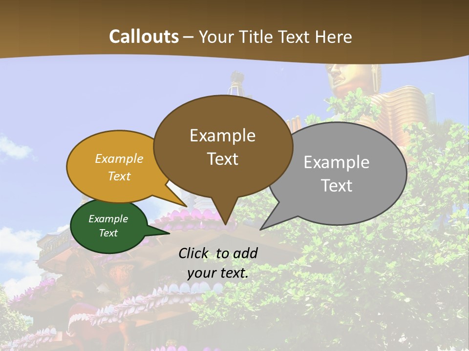 Capital Meditation Architecture PowerPoint Template