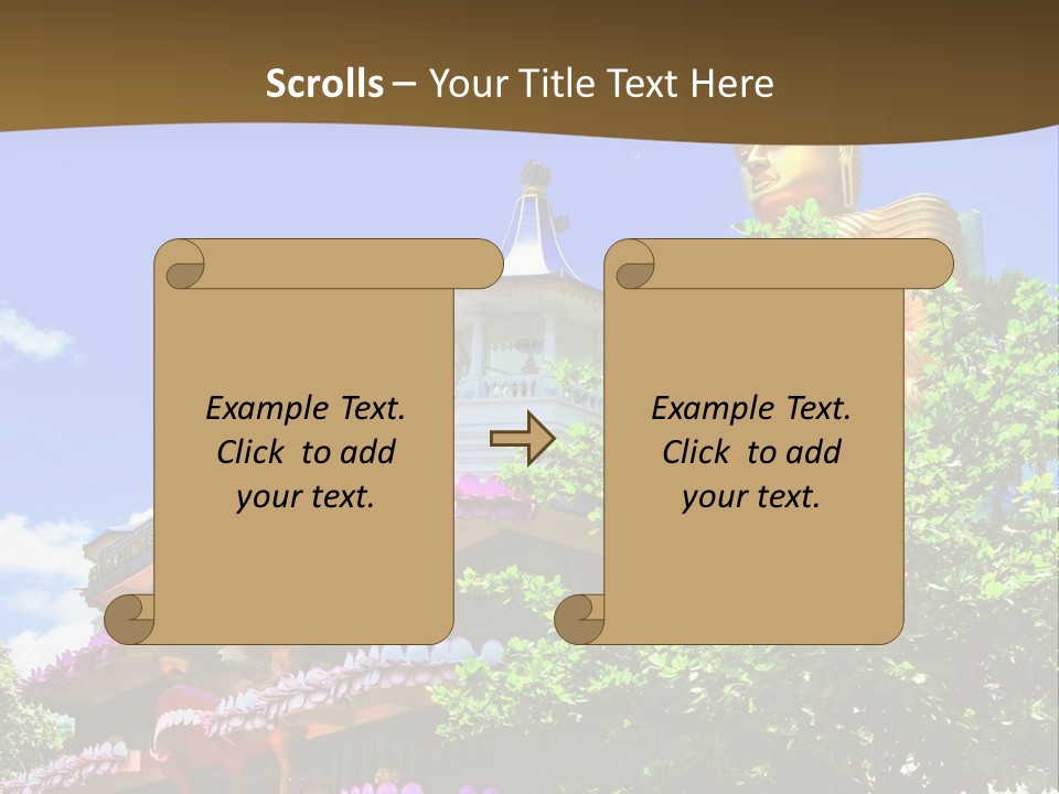 Capital Meditation Architecture PowerPoint Template